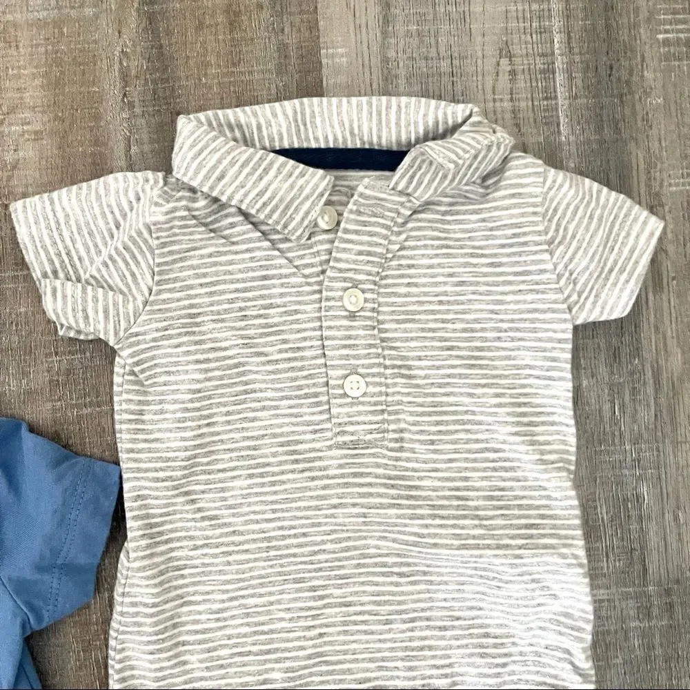 Carters onesie polos - set of 3
